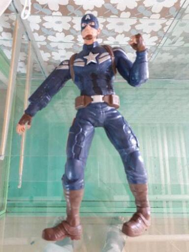 キャプテンアメリカ アメリカ雑貨 フィギュア お喋りします！ 日本未発売 アメコミ スパイダーマンやタートルズ好きに！