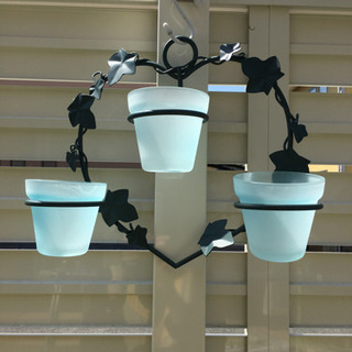 キャンドルスタンド？植木鉢スタンド？　アイアン　壁掛けの画像