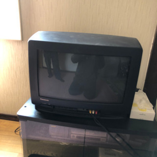 パナソニック ブラウン管テレビ、地デジチューナー、テレビ台、ビデ...