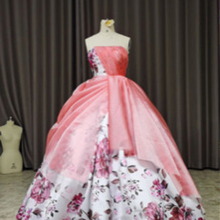 カラードレス(パニエ付き)