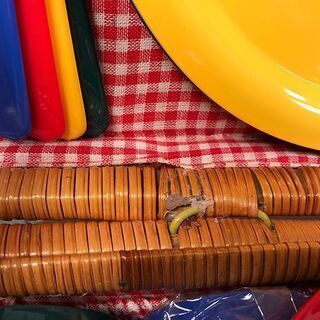 お取引中【おしゃピクに！】ピクニックバスケット　8セット入の画像