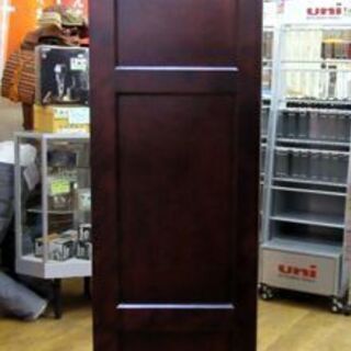 北海道民芸調家具 キャビネット 幅120×奥37.5×高180cm 書棚 食器棚