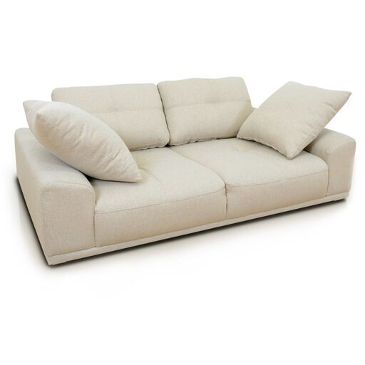 2人掛けソファ【ボーテ2P／ベージュ色】ソファ 2人掛け クッション付き 訳あり B品 アウトレット品 ※定価20,990円