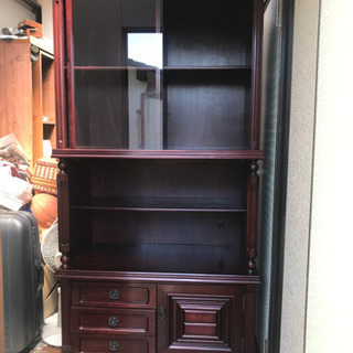 大川の家具の高級木製棚