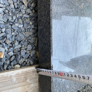 黒御影石製特注レコードプレーヤー台の画像