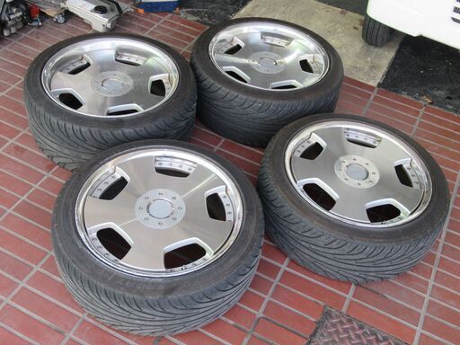 シーマ(GF50)等に！WORKユーロライン19インチアルミタイヤセット