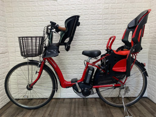 YAMAHA PAS ラフィーニ　8.1AH レッド　前後子供乗せ