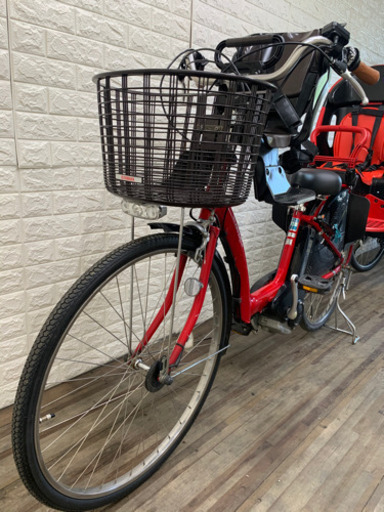 YAMAHA PAS ラフィーニ　8.1AH レッド　前後子供乗せ