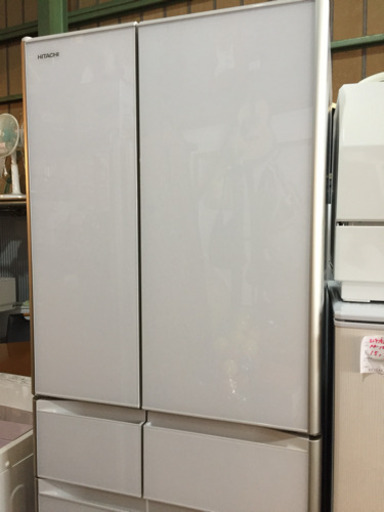 ★美品！★ HITACHI 真空チルド 冷凍冷蔵庫 R-XG51J 505L 6ドア クリスタルホワイト 2019年製