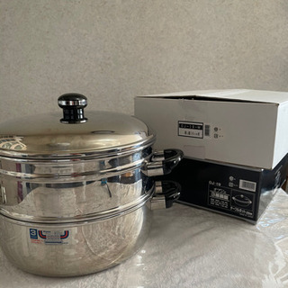 ３層鋼鍋&蒸し器　2点セット　未使用品