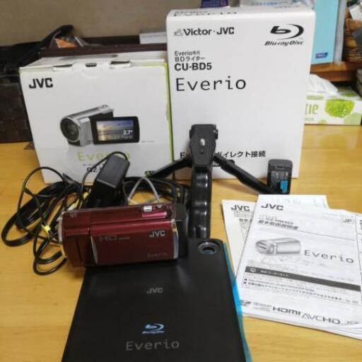値下げしました　JVC Everio　GZ-HM460RとCU-BD5セット