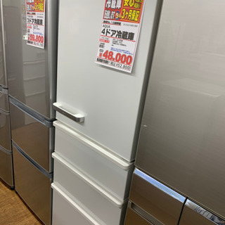 AQUA 4ドア冷蔵庫 355L 2018年製【店頭取引限定】【中古品】早い