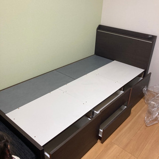 ニトリ　収納付きシングルベッド