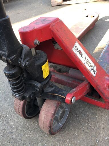 値下げ★引き取り限定★中古・現状品★日本輸送機㈱　ニチユ　ハンドリフト　パレットトラック　1500kg　1.5t　PT15S-17-107　上昇・下降確認OK