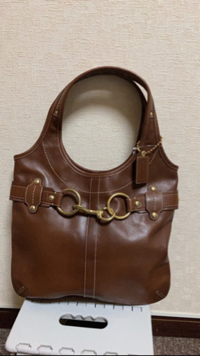 4MKO255  COACH コーチ トートバッグ 茶色 シンプル