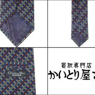 AA508 Christian Dior ディオール ネクタイ 絹100%の画像