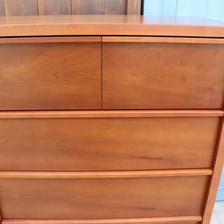 KEYUCA ラダーチェスト 4段 KEYUCA (ケユカ) チェスト ブラウン 4段 木製 ラダーチェスト 幅:約120