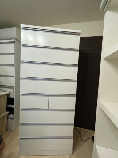 タワーチェスト　ホワイト　183 ハイチェスト