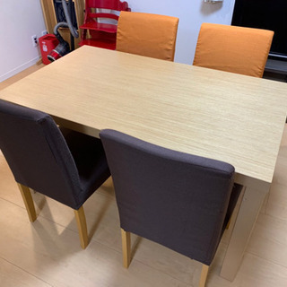 ニトリ　ダイニングテーブル5点の画像