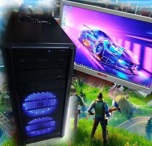 （完売御礼)くまねず《姫路》男心をくすぐる(Win10)☆<新品>高速SSD搭載☆満足のi7超高速ゲーミングPC(青の象徴)^^