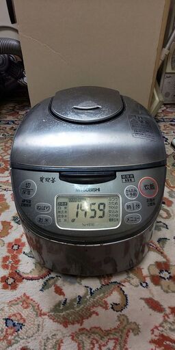 IH 炊飯器 電気釜 三菱 MITSUBISHI 炭炊釜 5合炊き NJ-KE10-S型