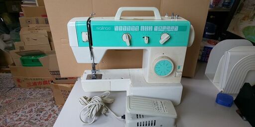 ※ジャンク ミシン brother Z-40467 salinas モータ音しますが動きません 足踏み式