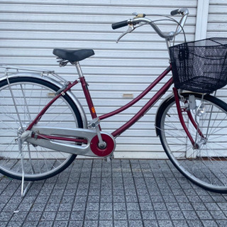 【中古自転車】26インチ変速なし　ライト、鍵　新品使用❗️スペア...