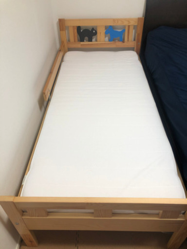 【相談中です】【美品】IKEA（イケア）子供用ベッド　マットレス\u0026新品シーツ付き