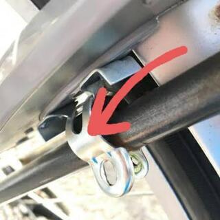 （決まりました）【無料】自転車リング錠の取付金具（16mm,19mm）