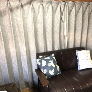 遮光カーテン・レース4点セット★美品！グレー★ニトリ 遮光2級★美品の画像