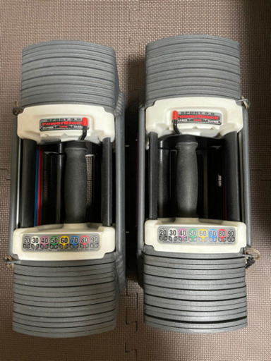 パワーブロック正規品 90ポンド(約41kg)×2 可変式ダンベル