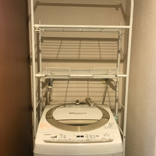 お話中　洗濯機ラック
