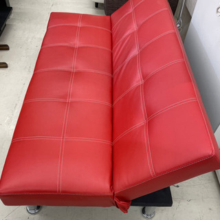 GM478【近隣配達可能】リクライニングソファ ソファ 3人用 レッド 合皮 レトロ アメリカン おしゃれ オシャレ カフェ 2人用 3人用 1人用 リサイクルショップ　ケイラック朝霞田島店　ケイラック　埼玉県　朝霞市　田島　和光市　志木市　新座市　富士見市　ふじみ野市　三芳町　戸田市　蕨市　さいたま市(岩槻以外)　川越市　所沢市　上尾市　東京都　板橋区　練馬区　清瀬市の画像