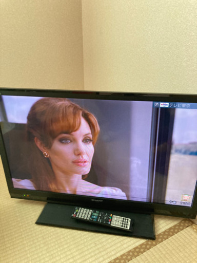 テレビ　AQUOS  リモコン付き