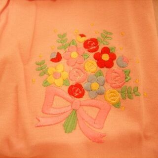 【FELISSIMO】フェリシモ さくらんぼ姫 ピンクプードル花２WAYオールドレスオールカバーオール 新品未着用 メゾピアノシャーリーテンプルの画像