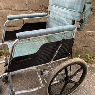 松永製作所 車椅子 チェック MATSUNAGA マツナガ 折りたたみ 車いす 車イス アルミ製 折り畳みの画像