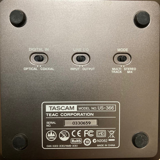 【お譲り先決定】TASCAM US-336 オーディオインターフェース IFの画像
