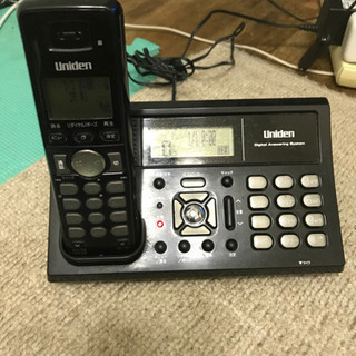 uniden デジタルフォン　子機　充電器付きの画像
