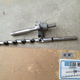 プロ用大工道具　木工用電気ドリル＆ドリルの刃の画像