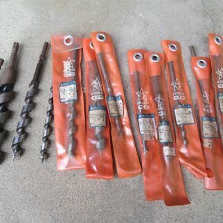 プロ用大工道具　木工用電気ドリル＆ドリルの刃の画像