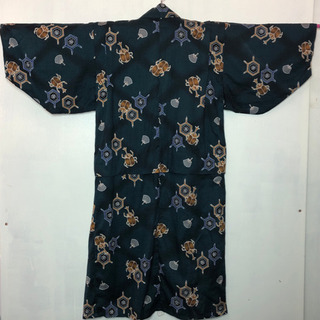 中古■男の子■浴衣■カブトムシ■へこ帯付き■5-6歳の画像