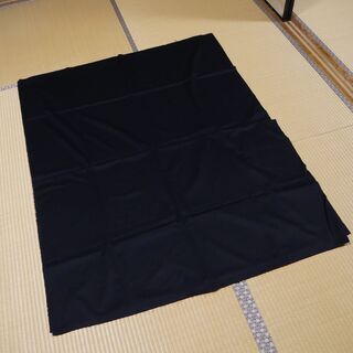 ビロード(ベルベット)のような生地・布(未使用)黒色無地　[No.4]の画像