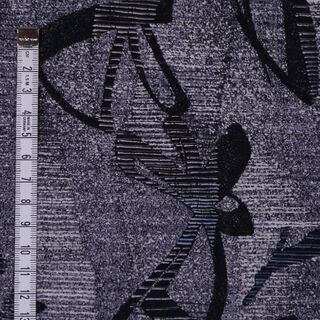 日本製生地・布(未使用)黒色　幾何学模様　[No.20]