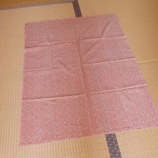 布・生地(未使用)　赤色系　和風柄　[No.31]の画像