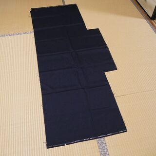 布・生地(はぎれ)紺色の無地　[No.55]の画像