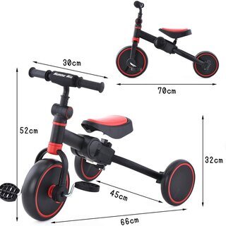 【ほぼ新品】子ども用の三輪車（ストライダー変形可能）の画像