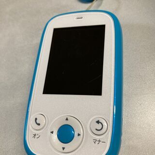 Softbank　みまもりケータイ4 ブルー こども携帯 キッズ携帯