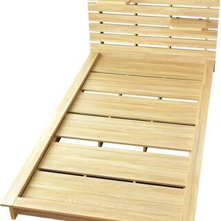 シングルベッド【メルバS／ホワイト色】ベッド シングル 宮棚付き...