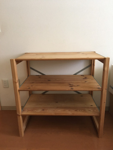 無印良品　パイン材ユニットシェルフ　旧型ワイド