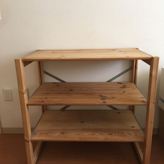 無印良品　パイン材ユニットシェルフ　旧型ワイド